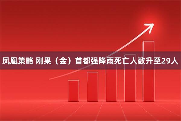 凤凰策略 刚果（金）首都强降雨死亡人数升至29人