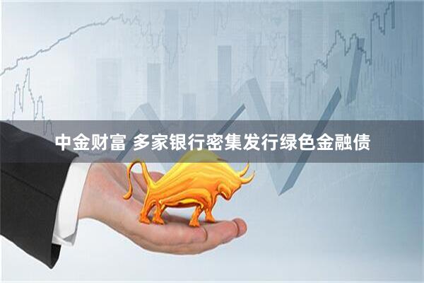 中金财富 多家银行密集发行绿色金融债